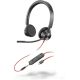 78. Słuchawki Poly Blackwire 3325 Stereo MS Teams Certified USB-C Headset +3.5mm Plug +USB-C/A Adapter 8X222AA