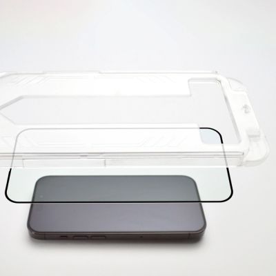 8. Szkło hartowane 9H z ramką montażową do iPhone 14 Pro Max Wozinsky Premium Glass - czarne