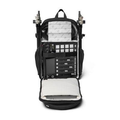 2. RODE Backpack plecak Czarny Alcantara, Poliester