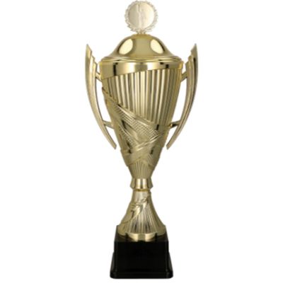 2. Puchar plastikowy złoty z przykrywką ORSONA