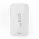 4. Ładowarka Hama GaN 65W 2x USB-C 1x USB-A składana - biała