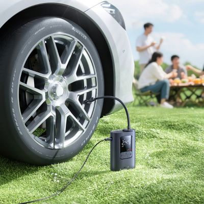 7. Pompka samochodowa Baseus GoTrip VA1 kompresor 150 PSI z zasilaniem 12 V - ciemnoszara
