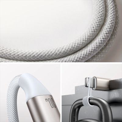 15. Joyroom 2 w 1 kabel lightning i ładowarka indukcyjna do Apple Watch 1.5m biały (S-IW012)