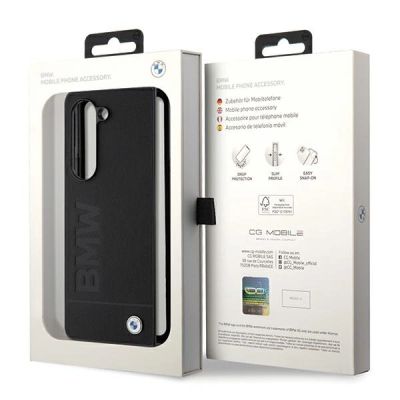 7. Etui BMW Signature Logo Imprint na Samsung Galaxy Z Fold 5 - czarne
