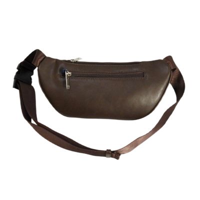 2. Saszetka męska nerka biodrowa Aeronautica Militare Waist Bag Brązowa - AM-393-MORO