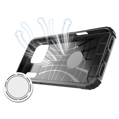 6. Etui Hybrid Armor na iPhone 17 Pro Max pancerne - czarne