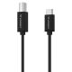 4. Kabel Wozinsky WKDDY2S USB-B - USB-C 2m - czarny