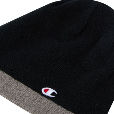 8. Czapka Champion Reversible Beanie czarno-szara 802407 KK001