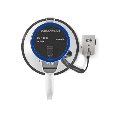 6. Megafon Nedis 1500m 135dB Niebieski/Biały