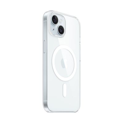 9. Apple - Obudowa tylna do telefonu komórkowego - Kompatybilna z MagSafe - Poliwęglan - Przezroczysta - do iPhone 15 (MXRK3ZM/A)