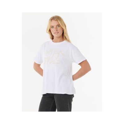 2. Koszulka RIP CURL OCEANIC RELAXED TEE biała