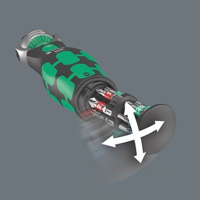 6. Wera 05004280001 klucz zapadkowy 13 szt. Czarny, Zielony