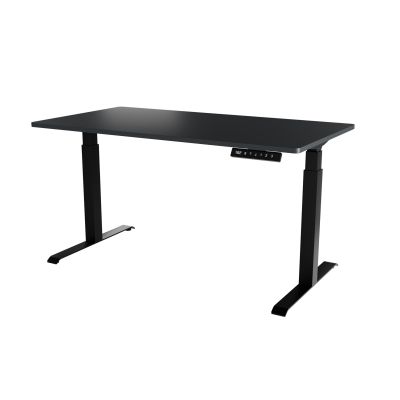 Biurko z elektryczną regulacją wysokości MOON LONG 150x80x72-120 czarny/antracyt