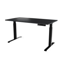 Biurko z elektryczną regulacją wysokości MOON LONG 150x80x72-120 czarny/antracyt