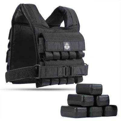 2. Kamizelka treningowa obciążeniowa 20 kg z bloczkami W20B | DBX Bushido