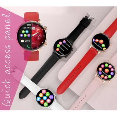 11. Smartwatch Damski RUBICON RNCF09 Rose Gold/Pink SMARUB234