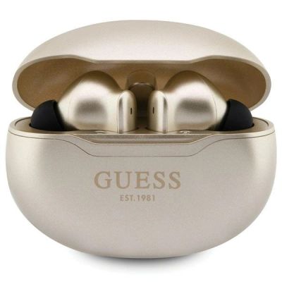 Słuchawki bezprzewodowe Guess Classic EST Bluetooth TWS - złote