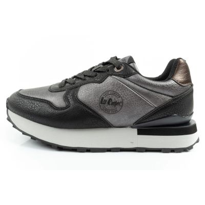 2. Lee Cooper buty sportowe sneakersy damskie modne wygodne wytrzymałe szare czarne