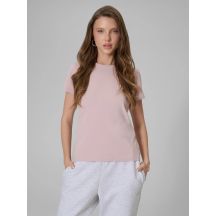 T-shirt slim gładki damski 4F 4FRSS26TTSHF3628-56S