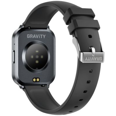 15. Smartwatch Gravity Czarny Pasek + Bransoleta GT44-5