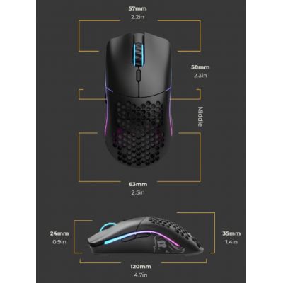 11. Glorious PC Gaming Race Model O- myszka Oburęczny RF Wireless 19000 DPI