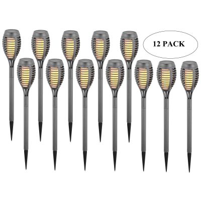 4. POCHODNIA LAMPA SOLARNA TAŃCZĄCE PŁOMYKI 12 LED SMD 7,5x7,5x46,5CM SZARA - 12szt
