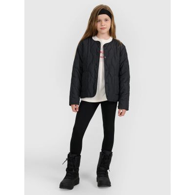 6. Kurtka puchowa z wypełnieniem syntetycznym dziewczęca 4F 4FJRAW25TDJAF0767-20S