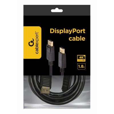 3. Kabel GEMBIRD CC-DP2-6 (DisplayPort M - DisplayPort M; 1,8m; kolor czarny)