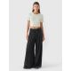 3. Crop top slim gładki damski 4F 4FRAW24TTSHF2581-47S