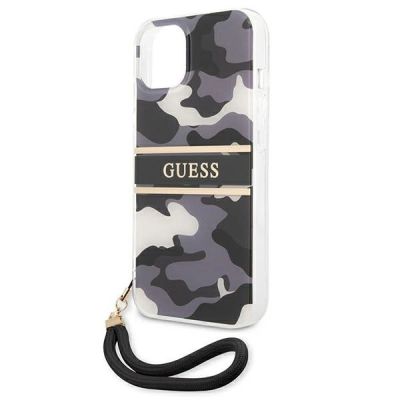 6. Etui Guess Camo Strap Collection na iPhone 13 - czarne