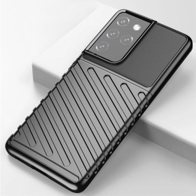10. Thunder Case etui Samsung Galaxy S23 Ultra silikonowy pancerny pokrowiec niebieskie