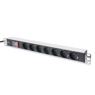 6. Listwa zasilająca do szaf rack (PDU) 19 cali 7x Schuko