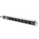 6. Listwa zasilająca do szaf rack (PDU) 19 cali 7x Schuko