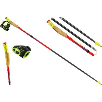 9. Kije trekkingowe LEKI TRL ULTRATRAIL FX ONE, 115cm czerwone