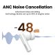 5. Słuchawki bezprzewodowe Ugreen HiTune T6 z funkcją ANC + kabel USB-A - USB-C - białe