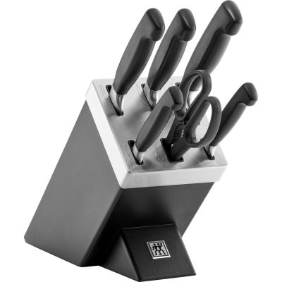 22. Zestaw noży samoostrzących ZWILLING Four Star 35145-007-0 7 elementów czarny