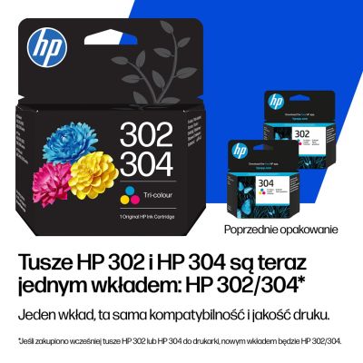 7. HP Tusz Kolor HP302XL/304XL=B7RT8AE