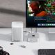 7. Stacja dokująca Orico MiniTower z kieszeniami na dyski twarde do 56TB - srebrna
