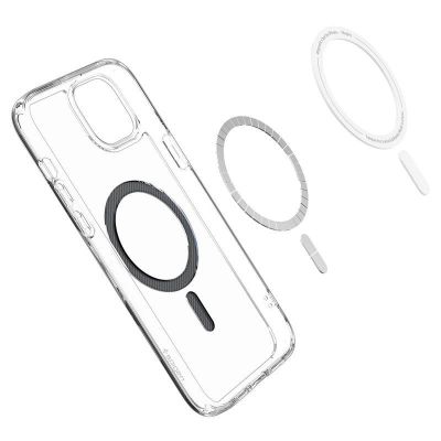 12. Etui Spigen Ultra Hybrid MagSafe na iPhone 15 Plus - karbon