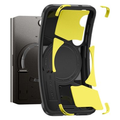 13. Etui Spigen Tough Armor MagSafe na Samsung Galaxy S25 - czarne