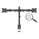 2. PureMounts PM-OFFICE-02 uchwyt / stojak do monitorów 68,6 cm (27") Biurko Czarny