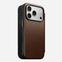 Nomad Modern Leather Folio pokrowiec na telefon komórkowy 16 cm (6.3") Brązowy