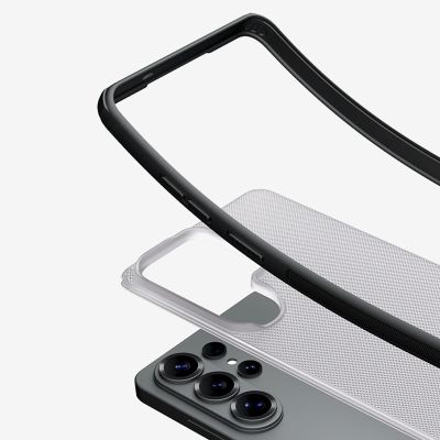 9. Etui Nillkin Super Frosted Shield Pro na Samsung Galaxy S26 Ultra - półprzezroczysto-czarne