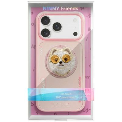 2. Etui Nimmy Glasses Cool Dog MagSafe do iPhone 17 - różowe