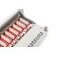 7. Digitus Panel krosowy (patch panel) 10'' 12x RJ45, LSA poziom, kat.6A, ekranowany, 1U, szary, prowadnica kabli