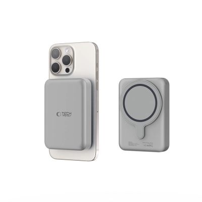 5. Powerbank Tech-Protect PB11 LifeMag MagSafe 10000 mAh - tytanowy