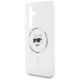 6. Etui Karl Lagerfeld Button Choupette Head Printed Logo MagSafe Samsung Galaxy S25 biały