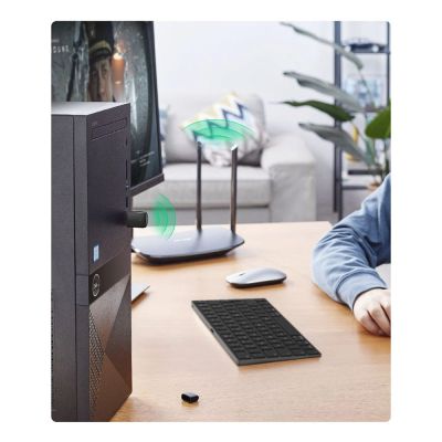 13. Ugreen dwuzakresowy adapter zewnętrzna karta sieciowa USB - WiFi 11ac AC650 czarny (CM448)