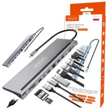 Stacja/replikator Zenwire USB-C 12w1 (BYL-2211)