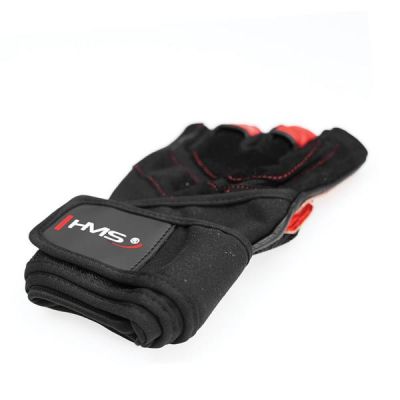 6. Rękawice na siłownię Black/Red HMS RST01 ROZM. XXL
